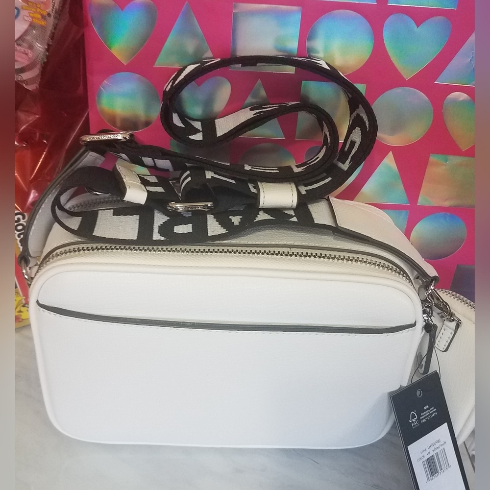 Karl Lagerfeld Paris White Crossbody Bag Purse NWT - Picture 4 of 17